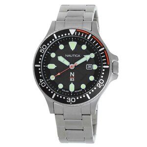 FX03801B NWT Nautica Fashion Men's Automatic Steel Authentic Watch